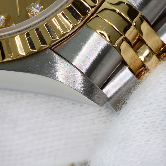 Rolex 69173G Datejust 10P Diamond Watch Stainless Steel/SSx18KYG Women's ROLEX - Picture 14 of 16